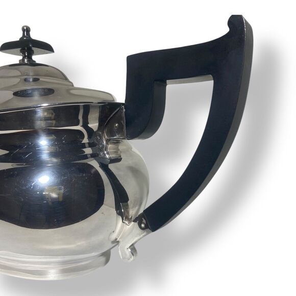 Viners of Sheffield Alpha Tea Pot Silver Plated 1.5 qt Vintage England - Picture 3 of 10